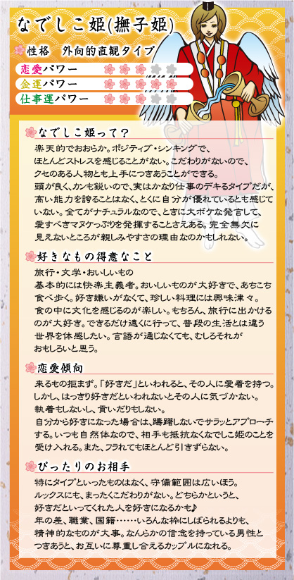 なでしこ（撫子）姫