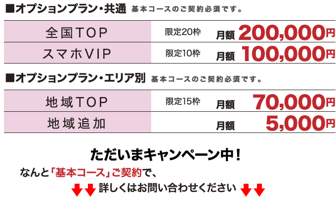 料金表神奈川版