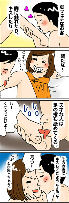 脚フェチなお客