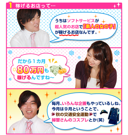 稼げるお店って…