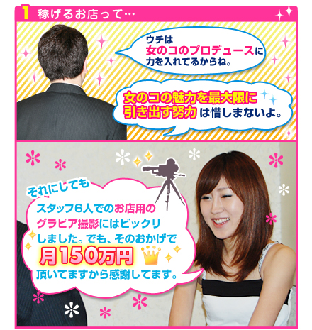 稼げるお店って…