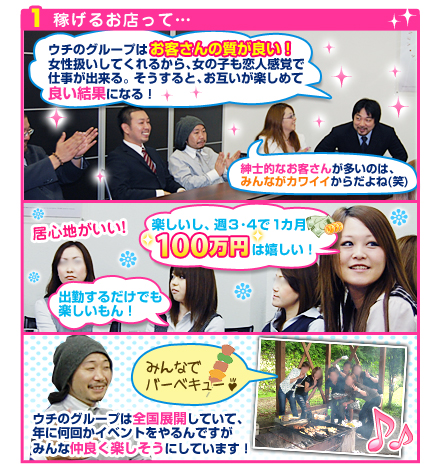 稼げるお店って…