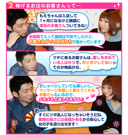 稼げるお店のお客さんって？