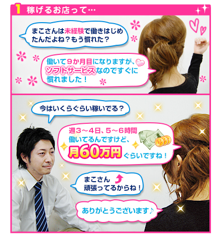 稼げるお店って…