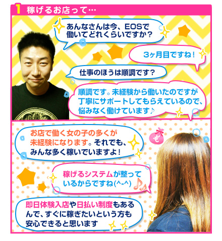 稼げるお店って…