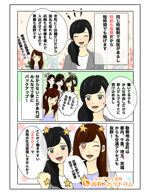 求人マンガ（エナジー、金町/亀有…、ピンクサロン）の2枚目