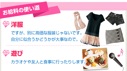 お給料の使い道